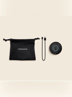 Therabody WaveSolo Massage Ball — Black with Blue Accent